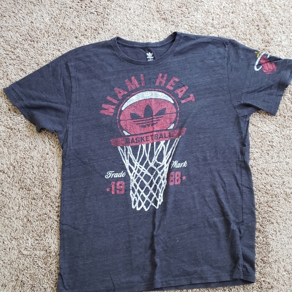 Adidas Miami Heat triblend tshirt
